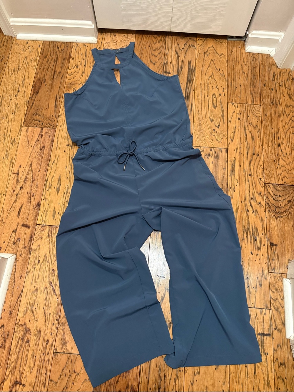 Kyodan Sleeveless Keyhole Jumpsuit in Slate Blue Size Small